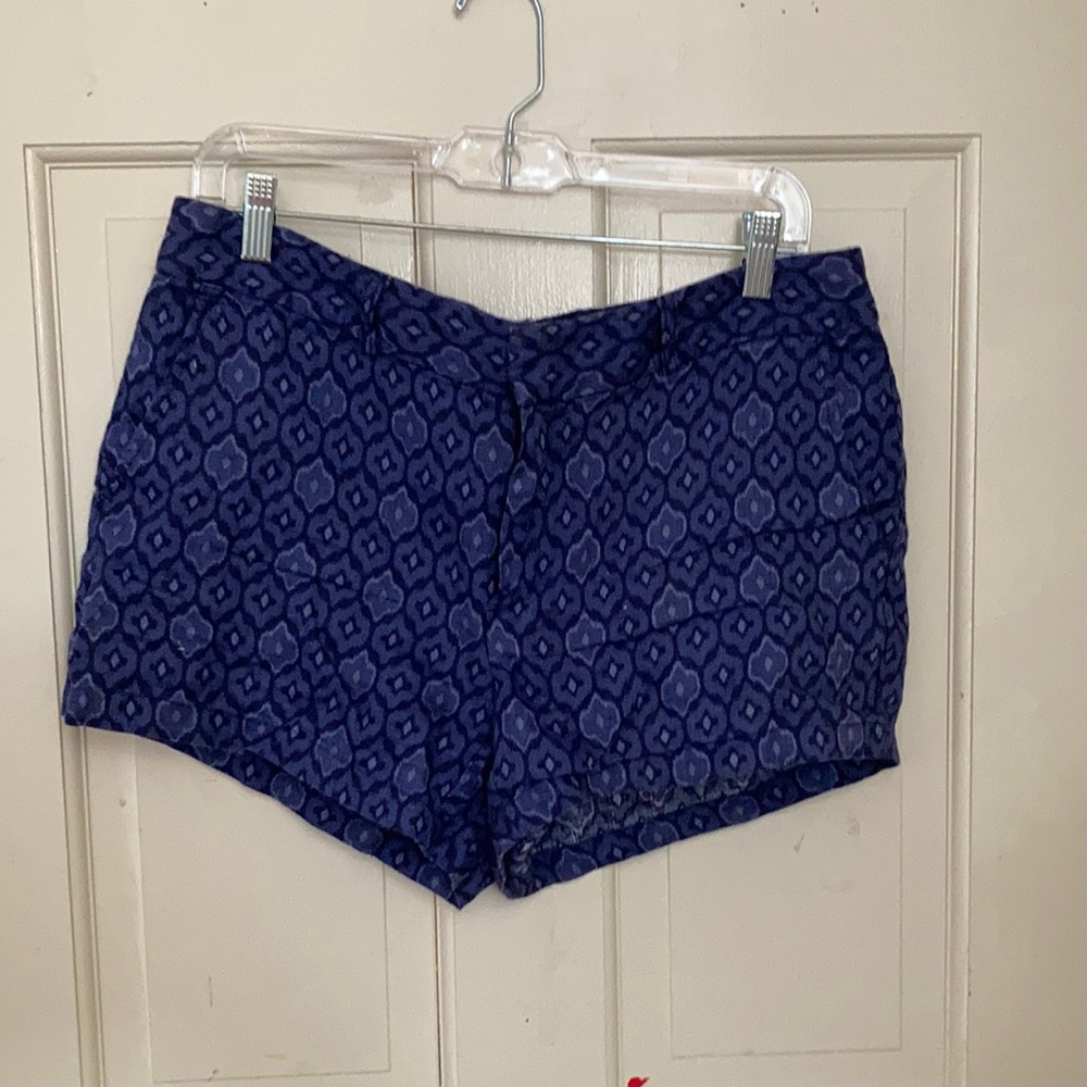 Blue patterned shorts